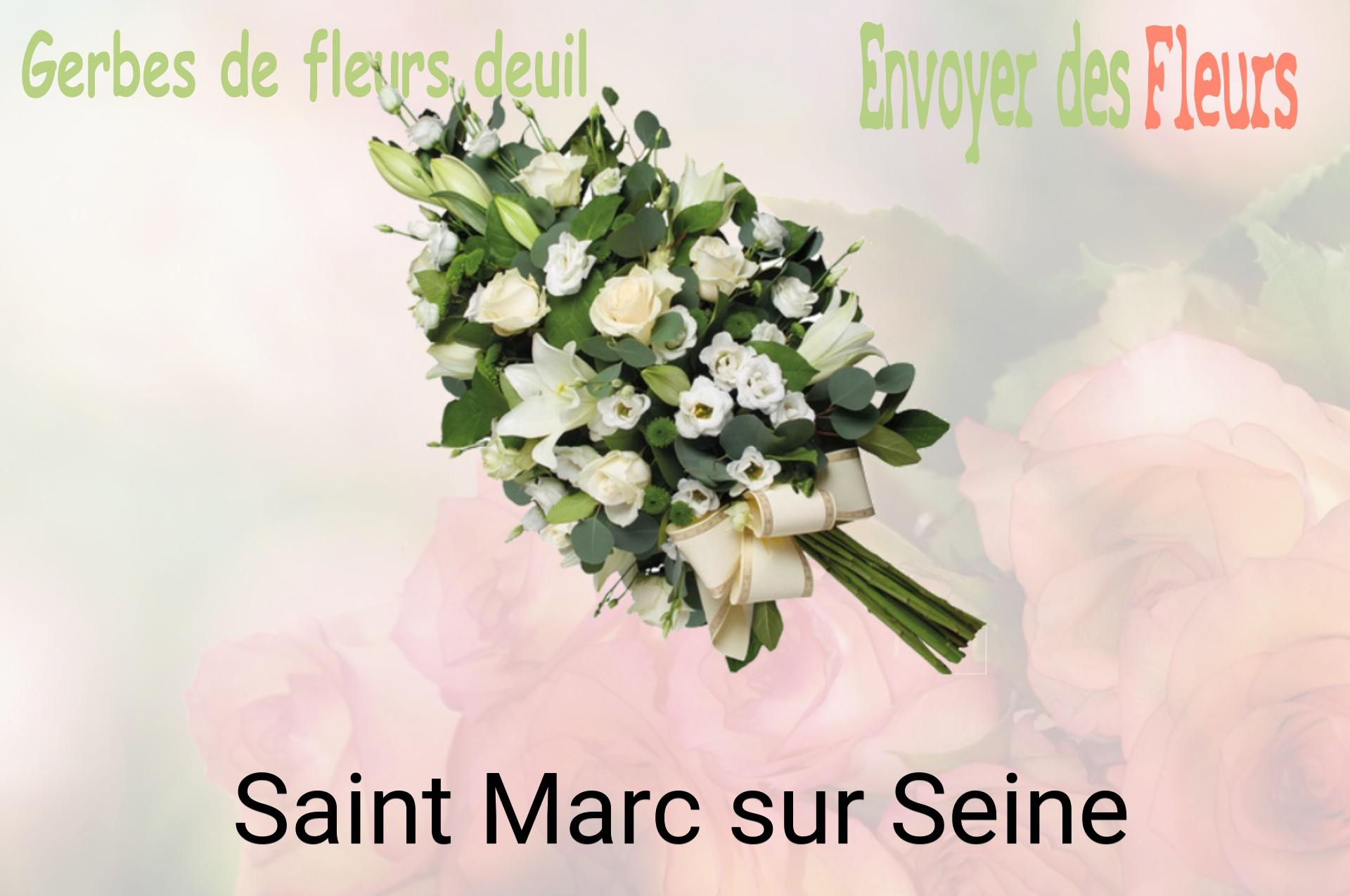 Gerbe de fleurs de deuil livrée à Saint-Marc-sur-Seine